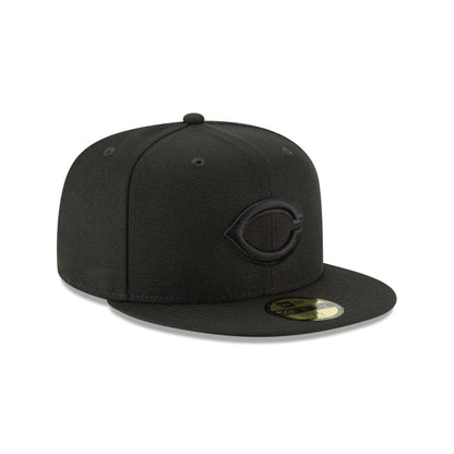 Cincinnati Reds Blackout Basic 59FIFTY Fitted Hat