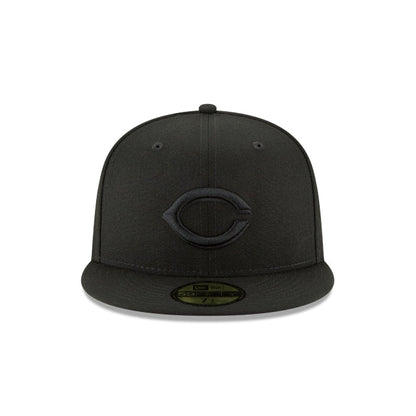 Cincinnati Reds Blackout Basic 59FIFTY Fitted Hat