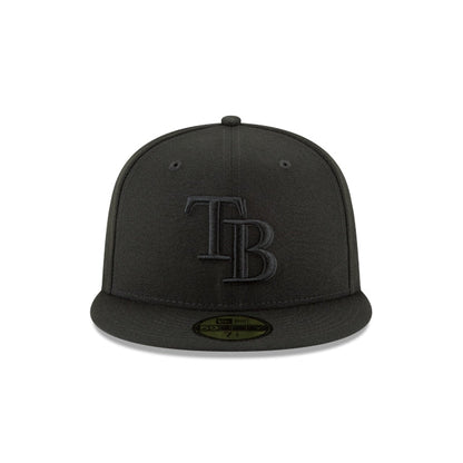 Tampa Bay Rays Blackout Basic 59FIFTY Fitted Hat
