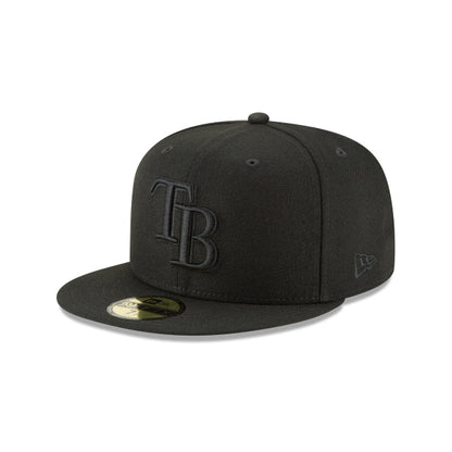 Tampa Bay Rays Blackout Basic 59FIFTY Fitted Hat