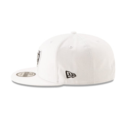 Las Vegas Raiders Basic White 9FIFTY Snapback Hat