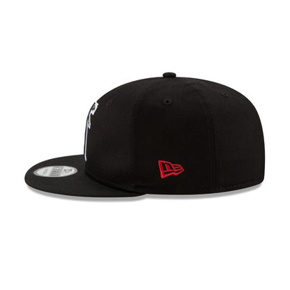 Atlanta Falcons Black & White 9FIFTY Snapback Hat