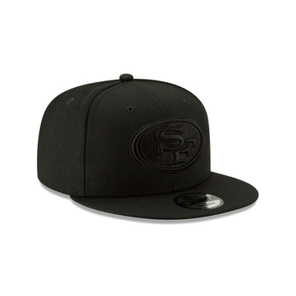San Francisco 49ers Basic Black On Black 9FIFTY Snapback Hat