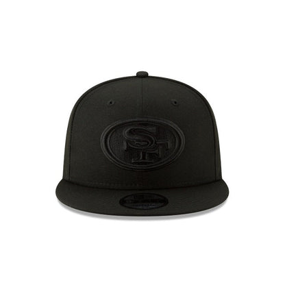 San Francisco 49ers Basic Black On Black 9FIFTY Snapback Hat