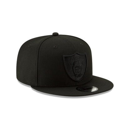 Las Vegas Raiders Basic Black On Black 9FIFTY Snapback Hat