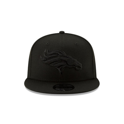 Denver Broncos Basic Black On Black 9FIFTY Snapback Hat