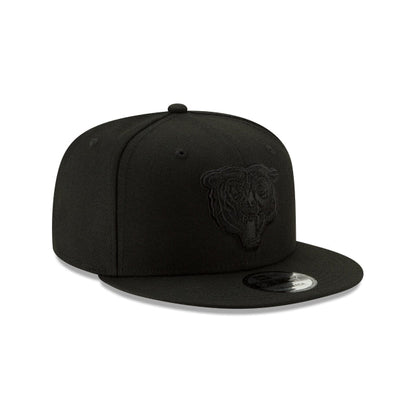 Chicago Bears Basic Black On Black 9FIFTY Snapback Hat