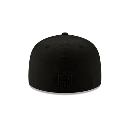 New York Jets Basic Black On Black 59FIFTY Fitted Hat