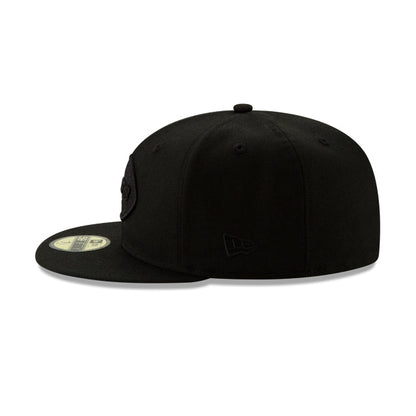 New York Jets Basic Black On Black 59FIFTY Fitted Hat