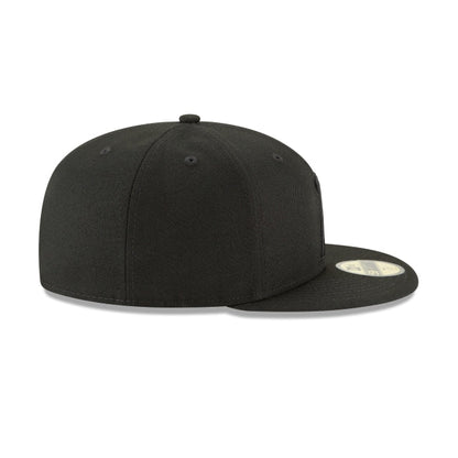Los Angeles Angels Blackout Basic 59FIFTY Fitted Hat