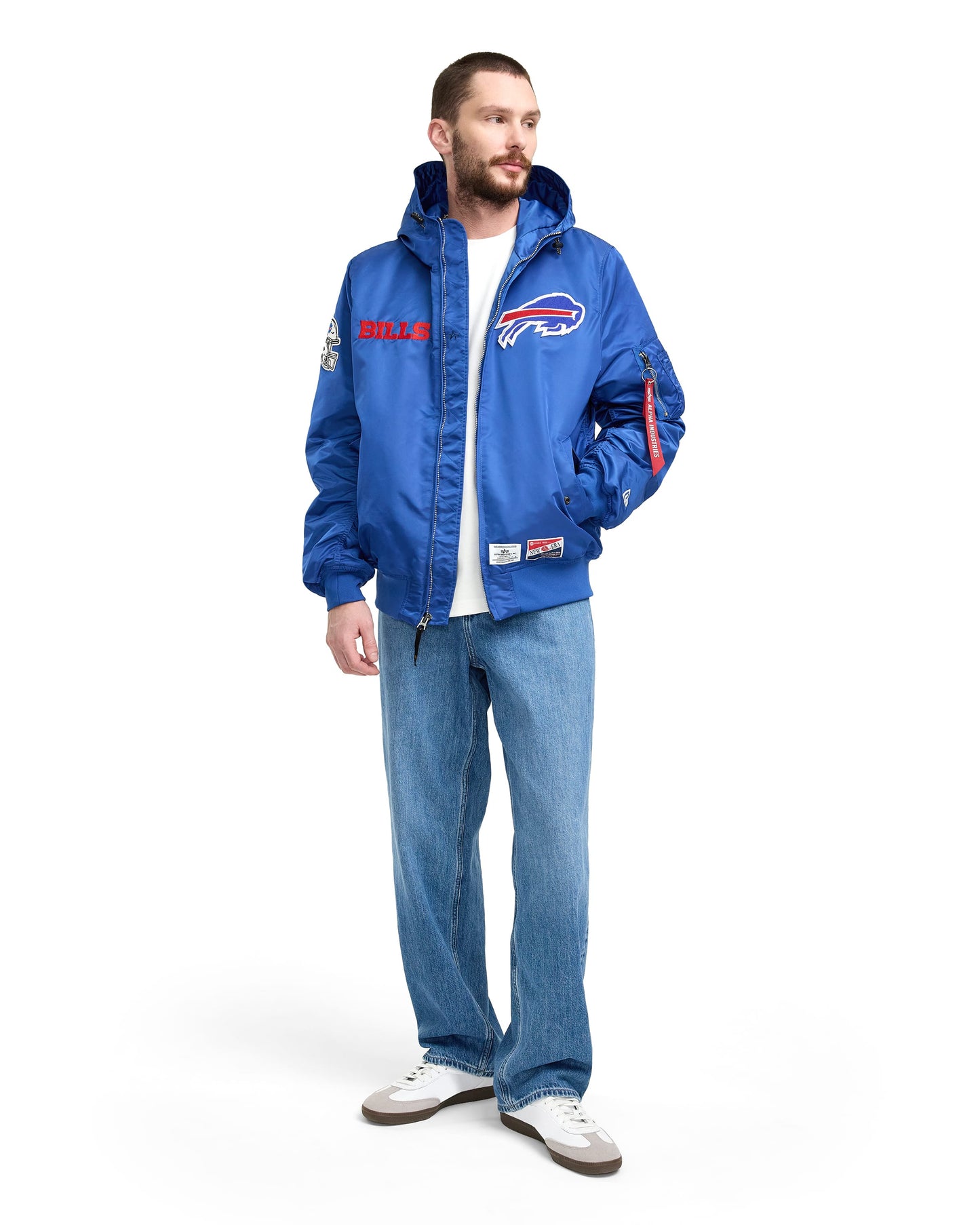 Alpha Industries x New York Jets L-2B Hooded Bomber Jacket