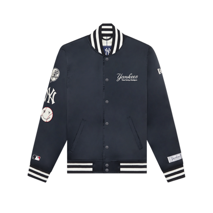 New York or Nowhere x New York Yankees Midnight Satin Jacket