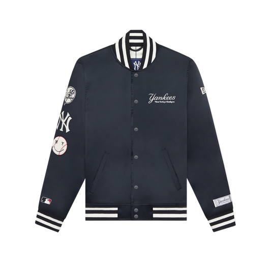 New York or Nowhere x New York Yankees Midnight Satin Jacket