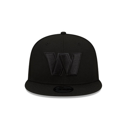 Washington Commanders Black On Black 9FIFTY Snapback Hat