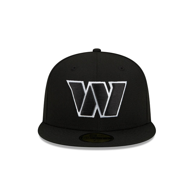 Washington Commanders Black and White 59FIFTY Fitted Hat