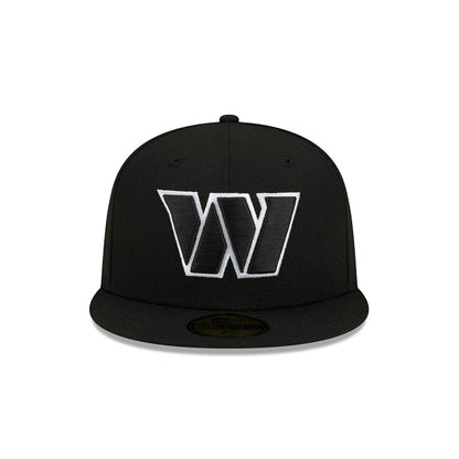 Washington Commanders Black and White 59FIFTY Fitted Hat